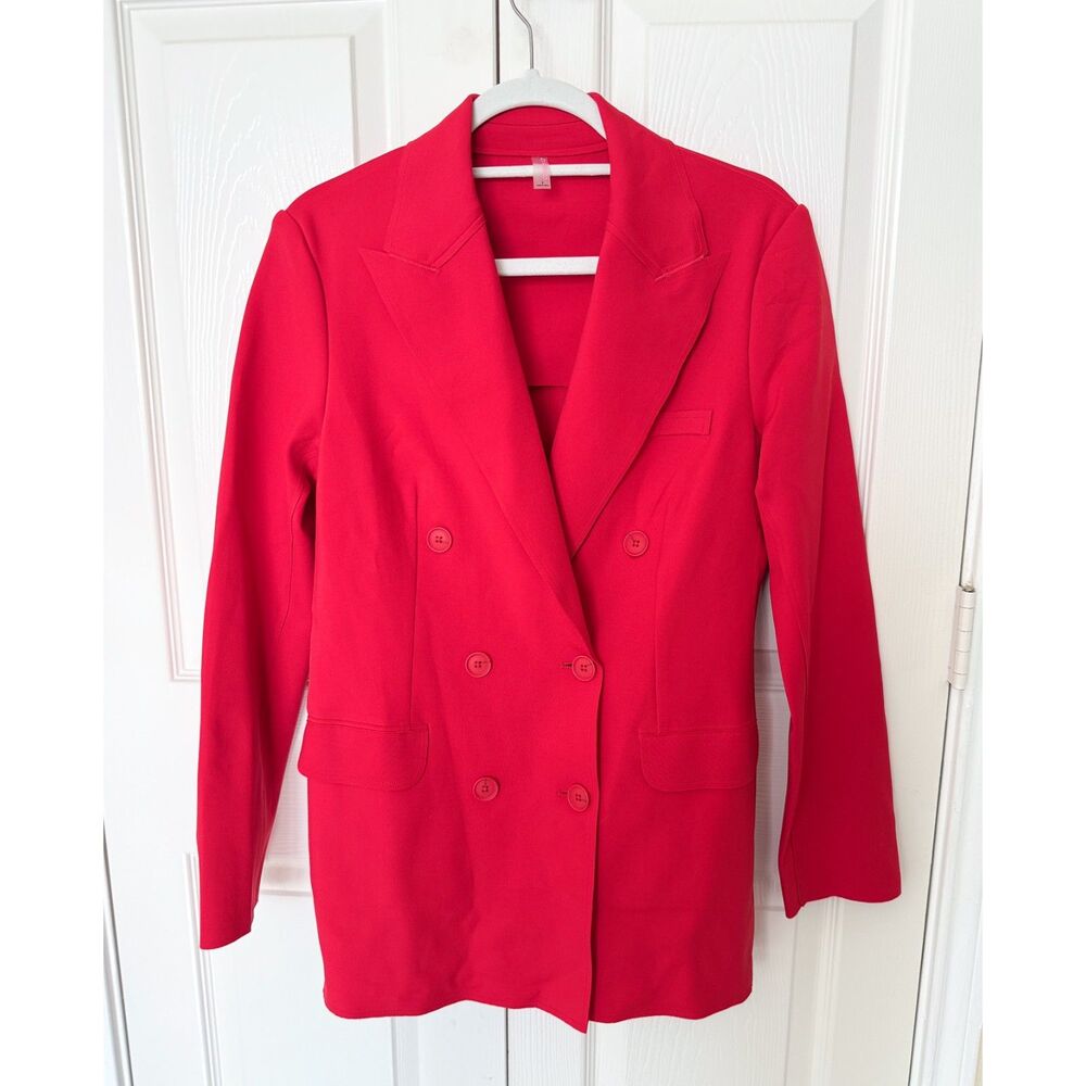 Commando Neoprene CEO Double-Breasted Blazer Size Small